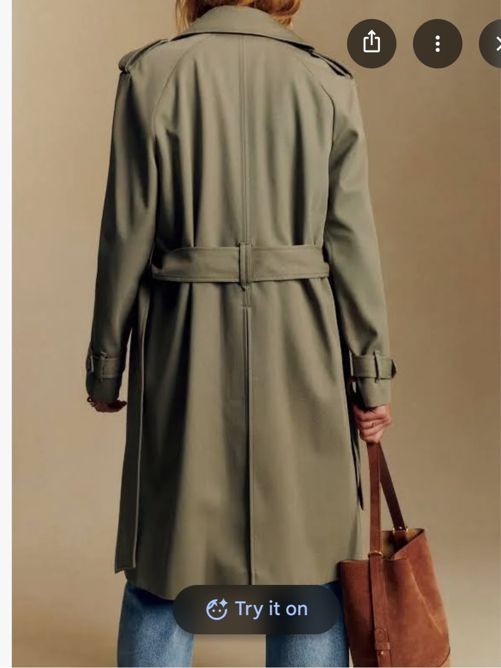 Sezane Scott Trench Coat - Picture 2 of 6